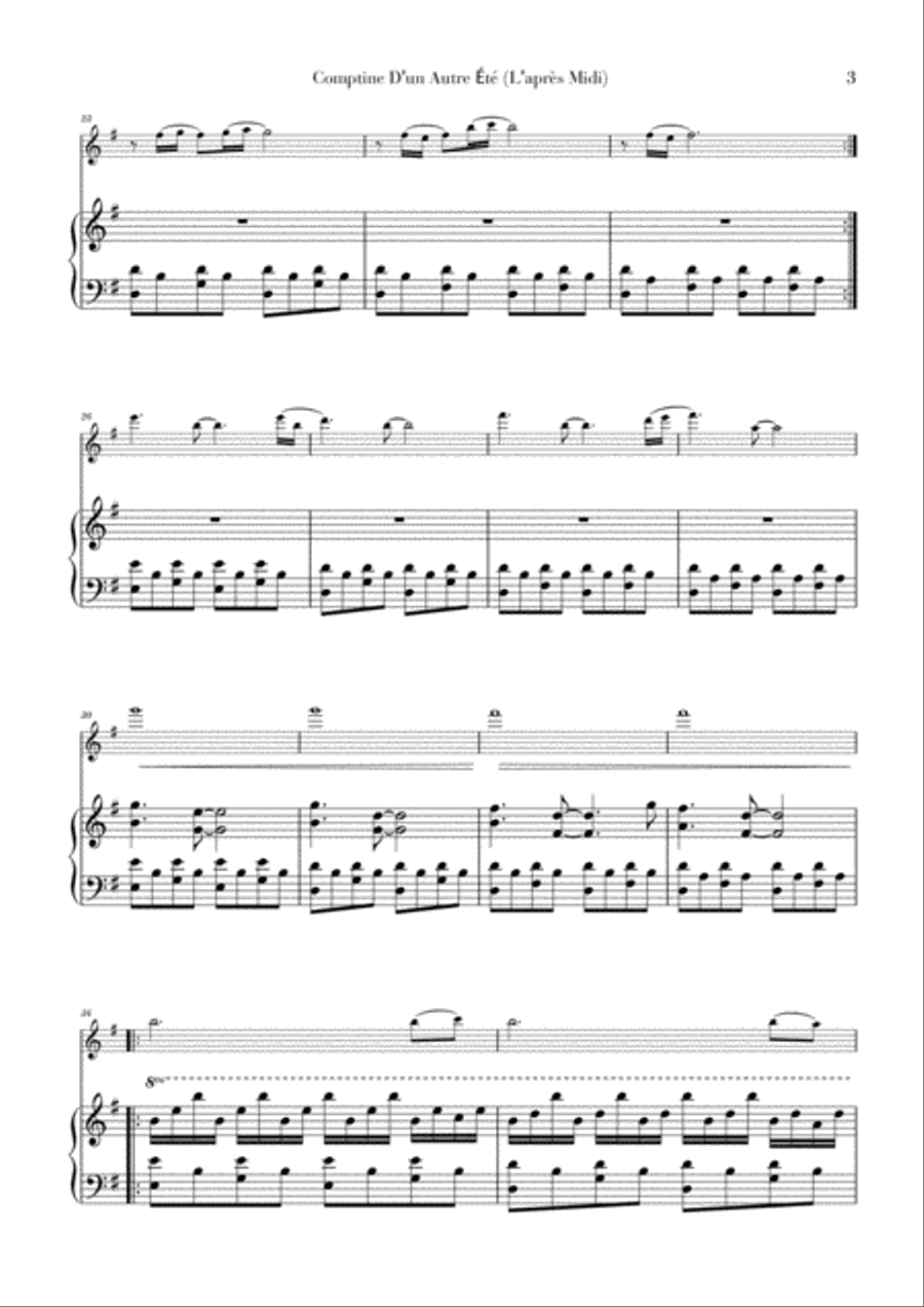 Comptine D'un Autre Été: L'après-midi Comptine D'un Autre Été: L'après-midi String Duet scores gallery preview page 3