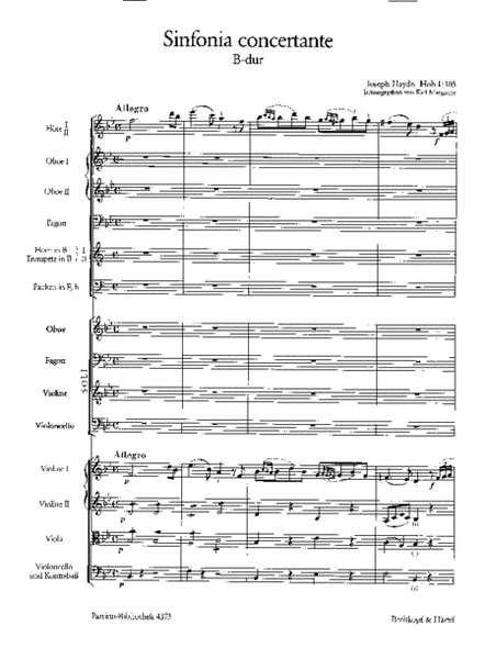 Sinfonia Concertante in Bb major Hob I:105