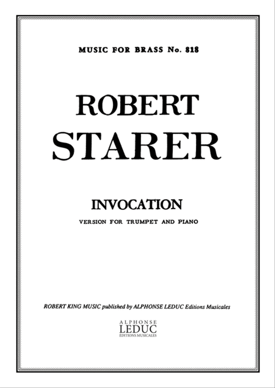 Invocation Trumpet Solo scores gallery preview page 1