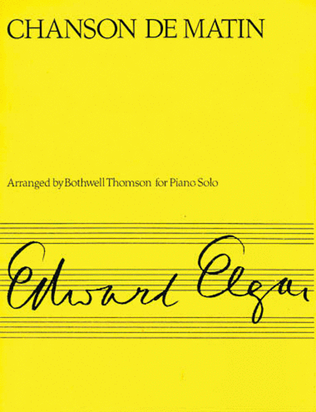 Book cover for Elgar: Chanson De Matin
