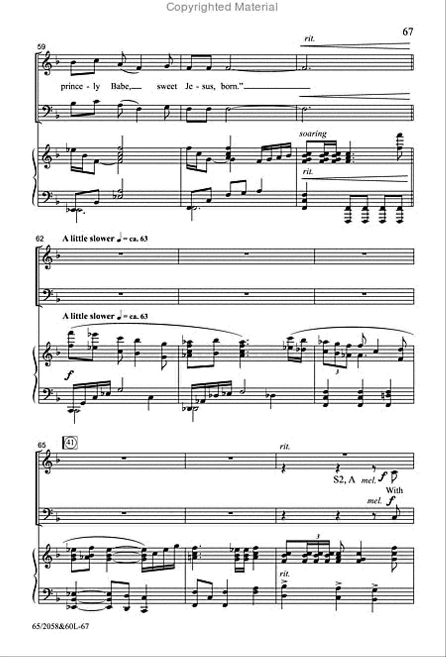 The Christmas Story - SATB Score with Performance CD 4-Part scores gallery preview page 38