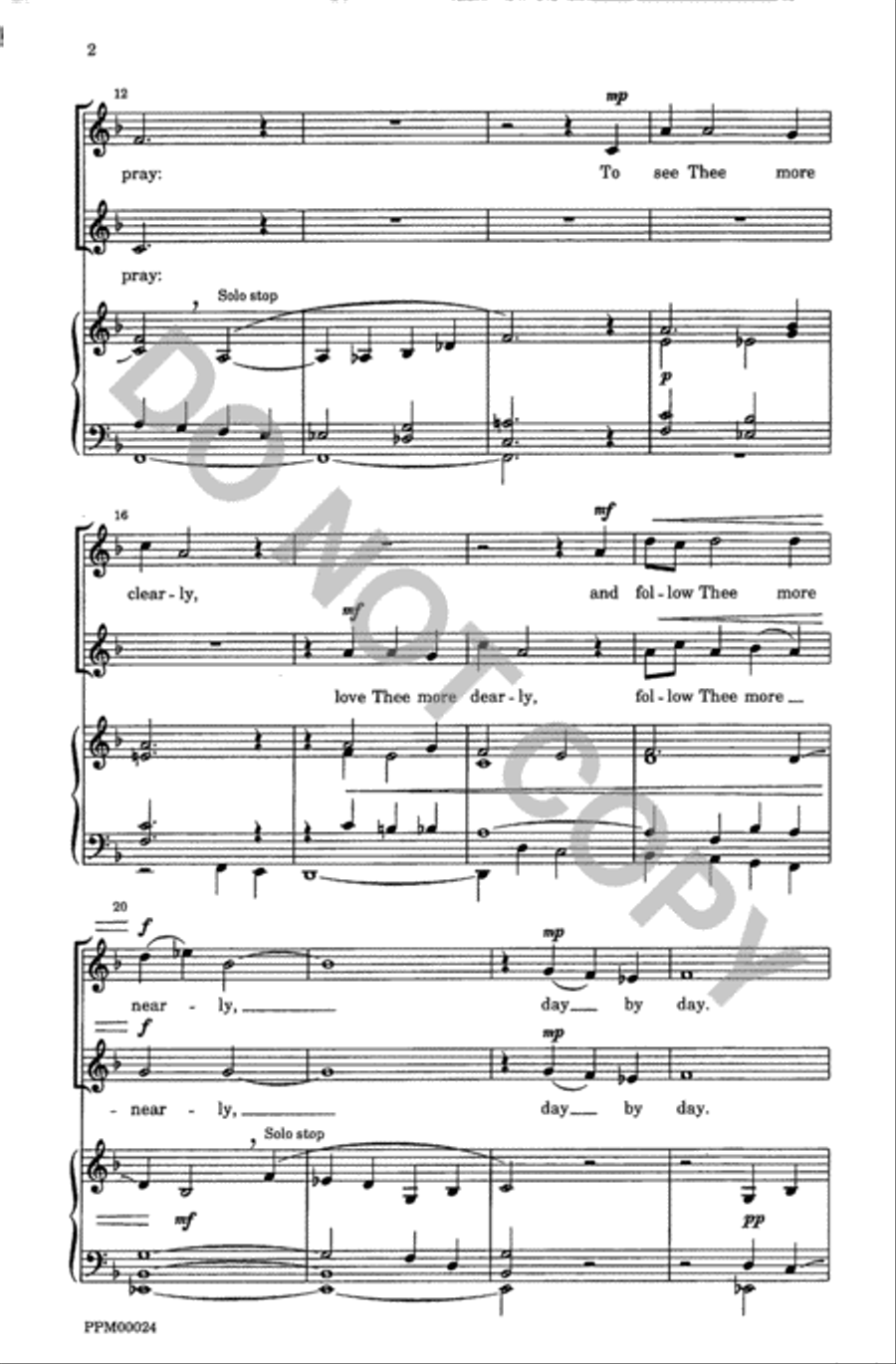 Two Contemplative Anthems Unison Choir scores gallery preview page 3