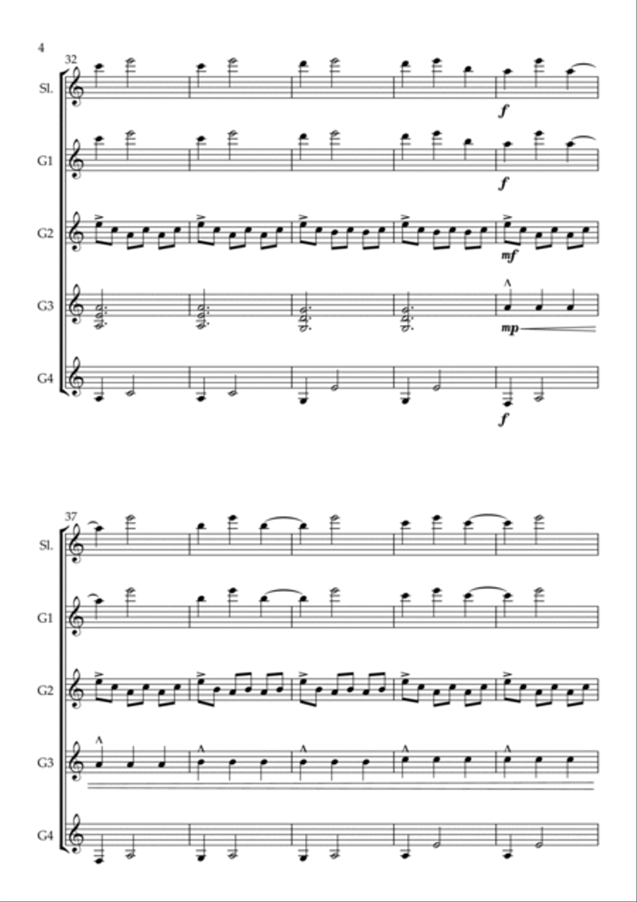 Interstellar Guitar scores gallery preview page 4