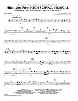 Highlights From "High School Musical" - Trombone