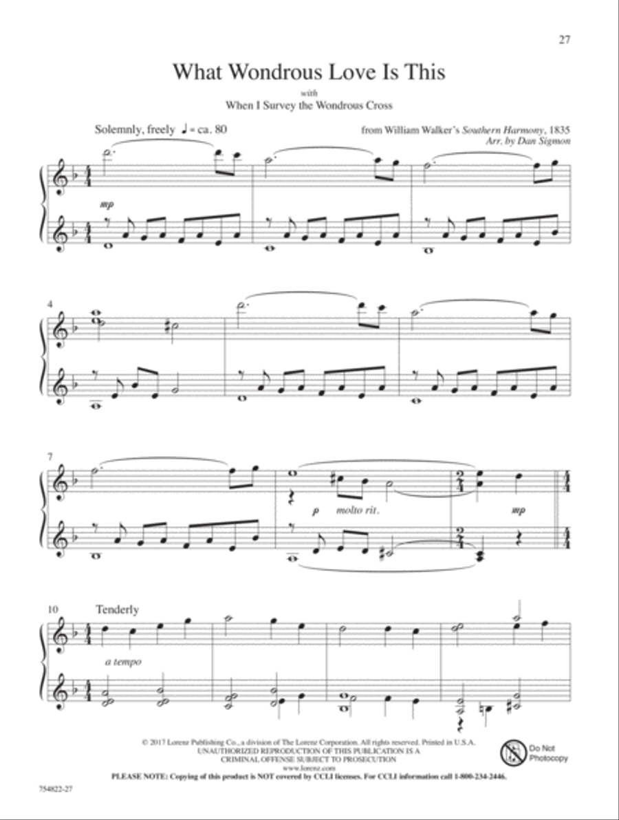The Prince of Glory Piano Solo scores gallery preview page 7