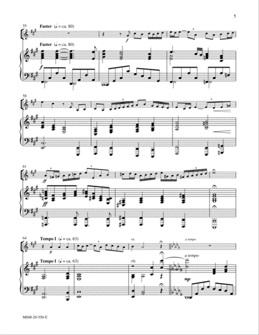 Steal Away Steal Away Clarinet scores gallery preview page 5