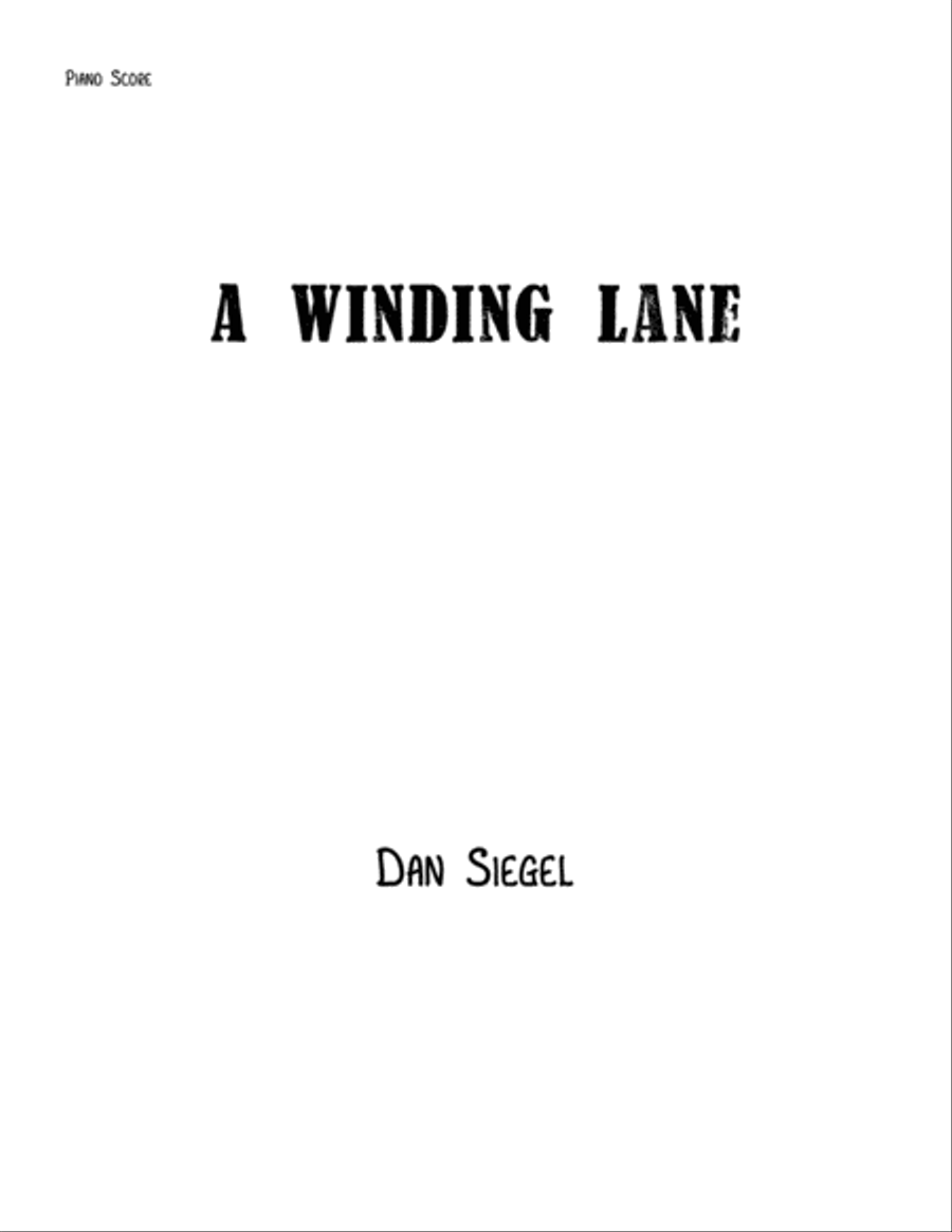 A Winding Lane Piano Solo scores gallery preview page 1