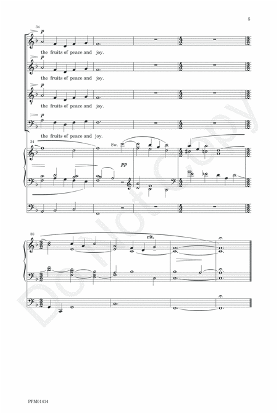 Almighty God, Your Word is Cast 4-Part scores gallery preview page 8
