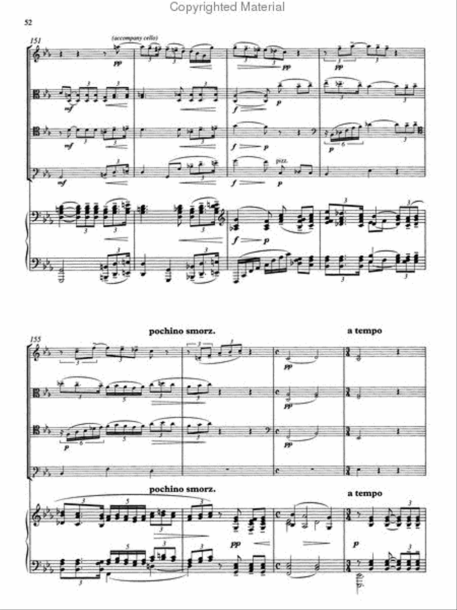 Piano Quintet in C Minor Small Ensemble scores gallery preview page 3
