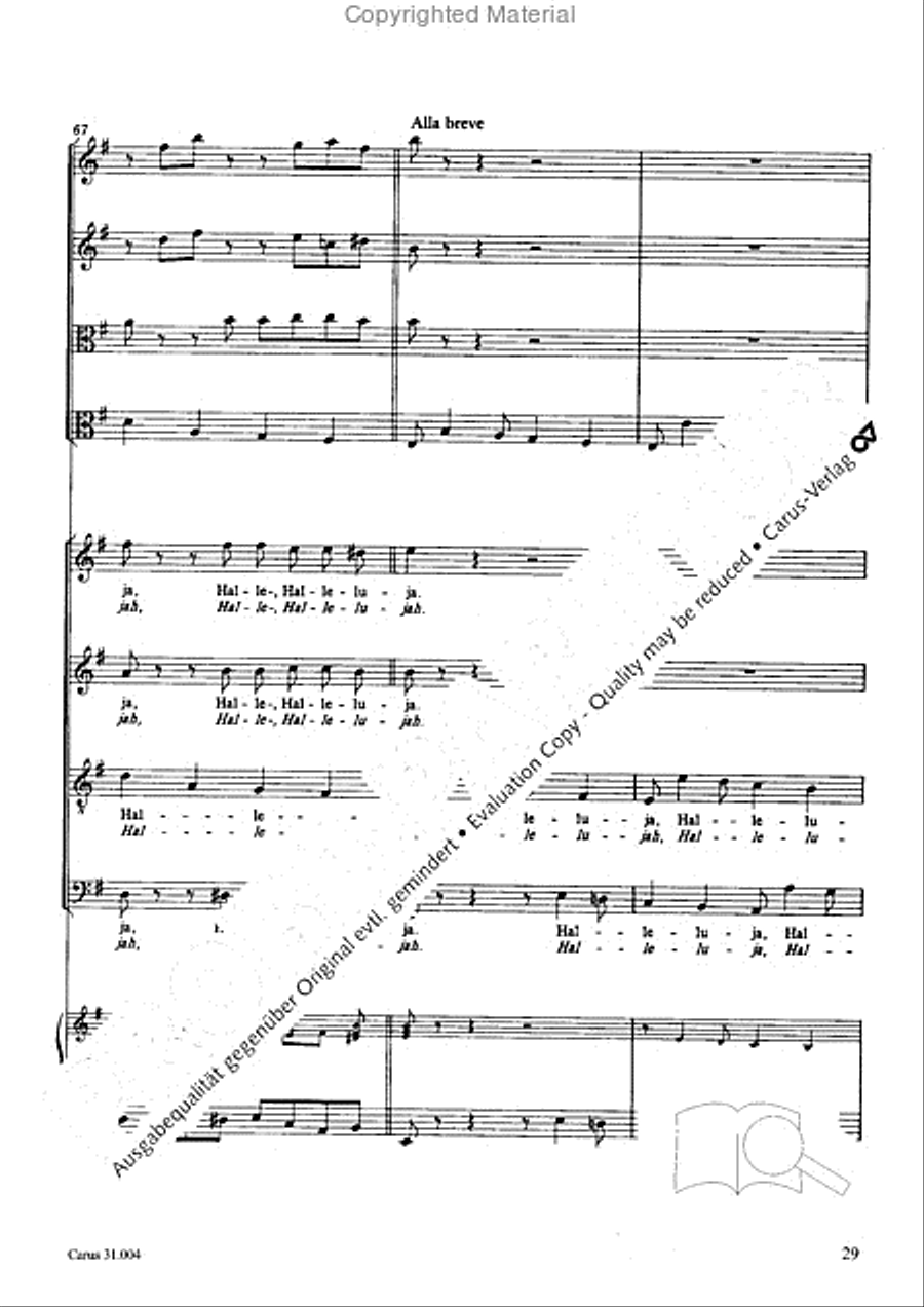 Christ lay in death's cold prison (Christ lag in Todesbanden) 4-Part scores gallery preview page 27