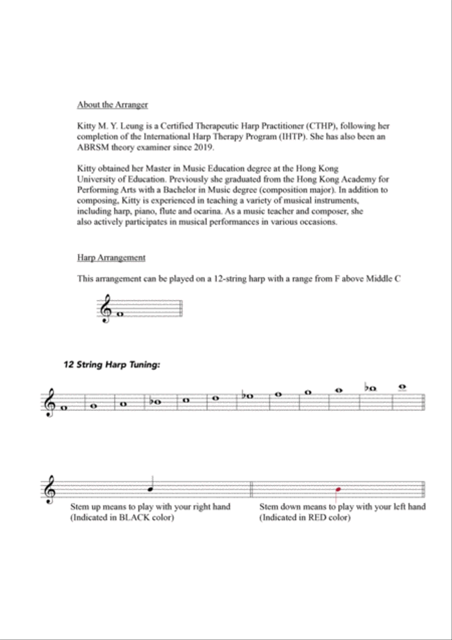 First Love First Love Celtic Harp scores gallery preview page 2