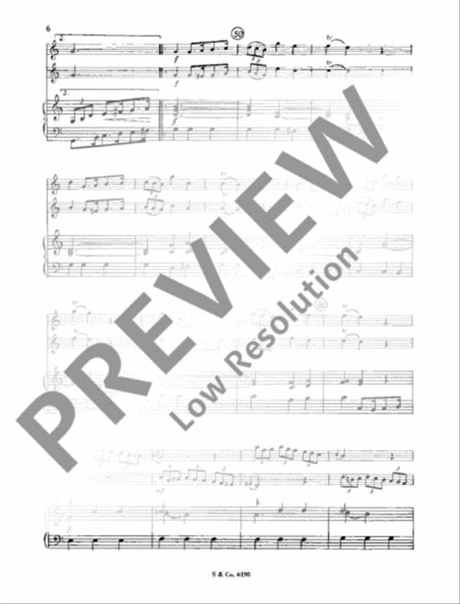 Trio Sonata C major Flute scores gallery preview page 7