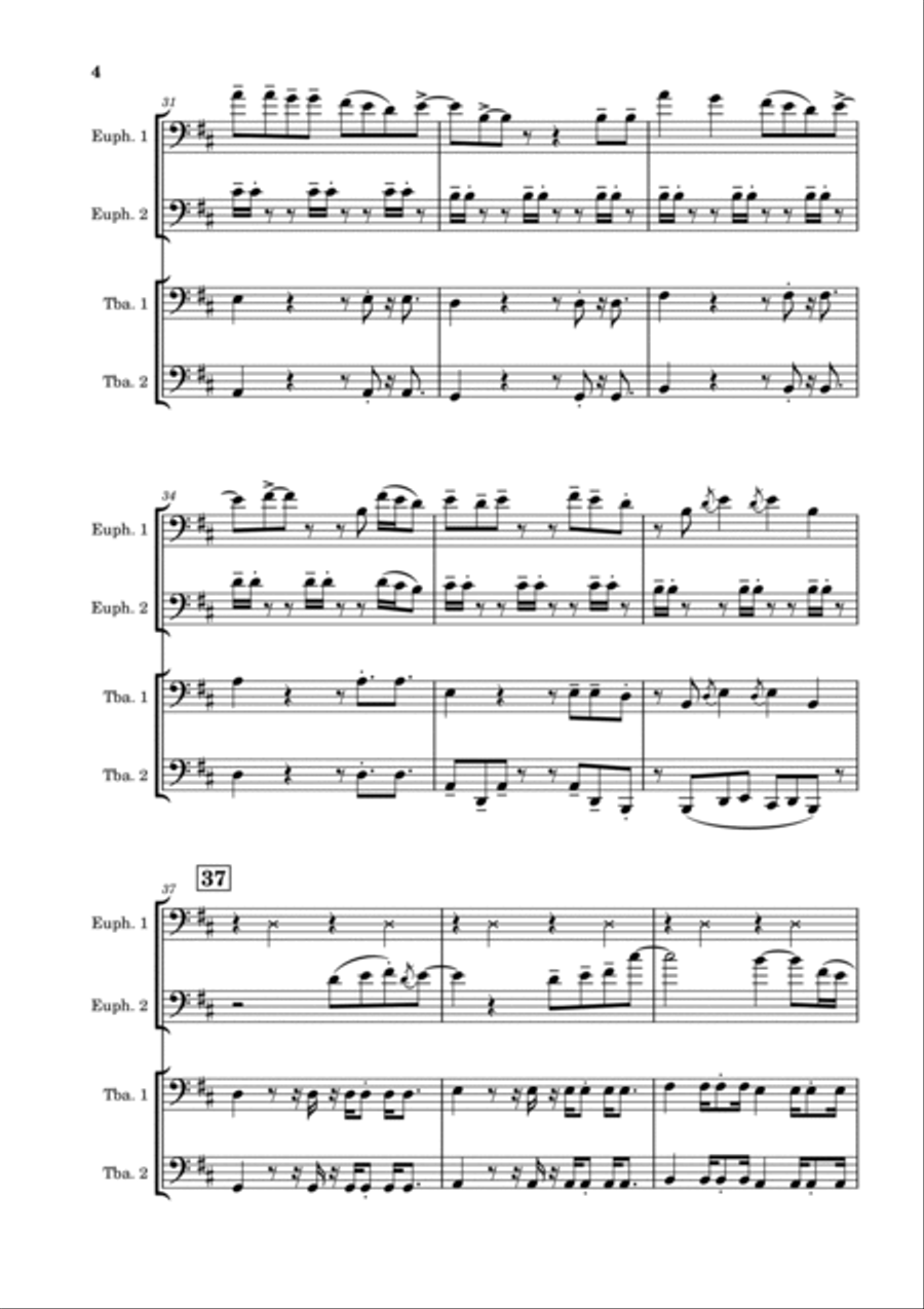 Burnin' Up Brass Ensemble scores gallery preview page 4