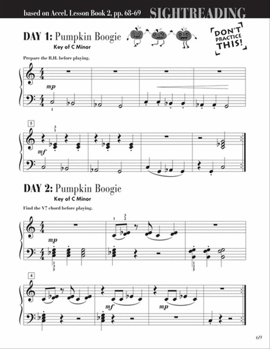 Accelerated Piano Adventures Sightreading Book 2 Piano Method scores gallery preview page 6