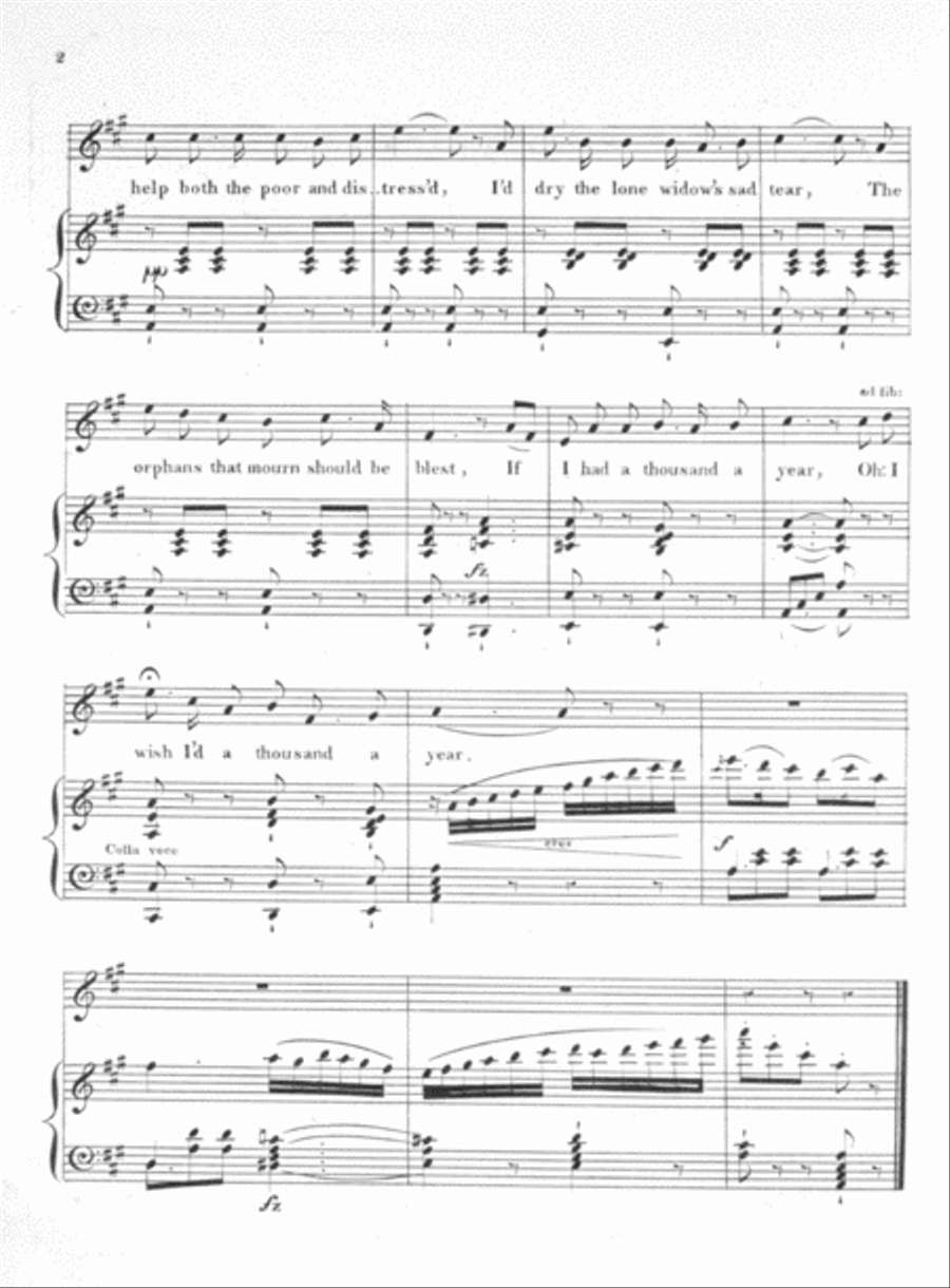 I Wish I'd a 1,000 A Year! New Song Voice scores gallery preview page 3