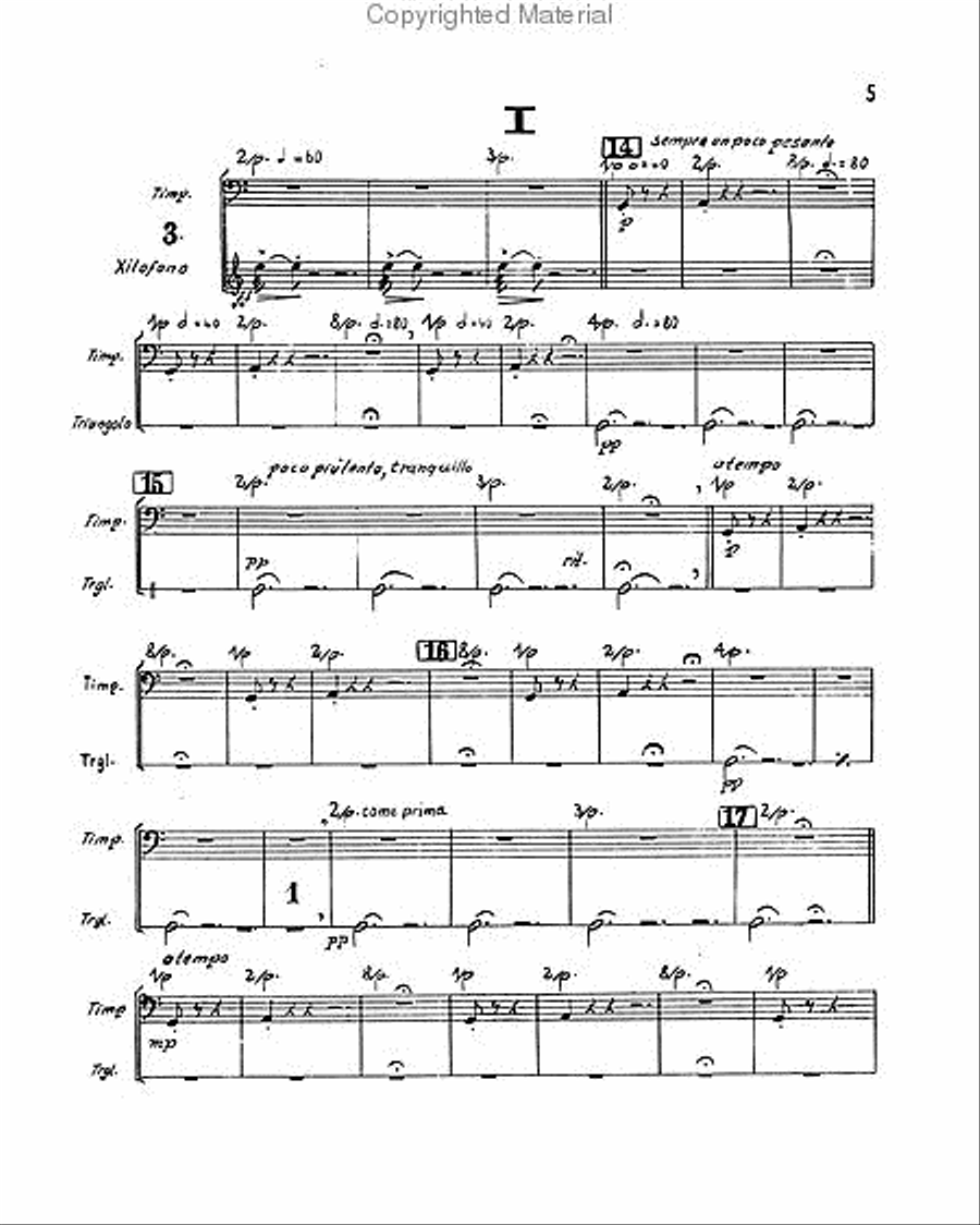 Carmina Burana Percussion scores gallery preview page 3
