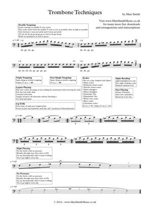 Trombone Techniques by Matt Smith