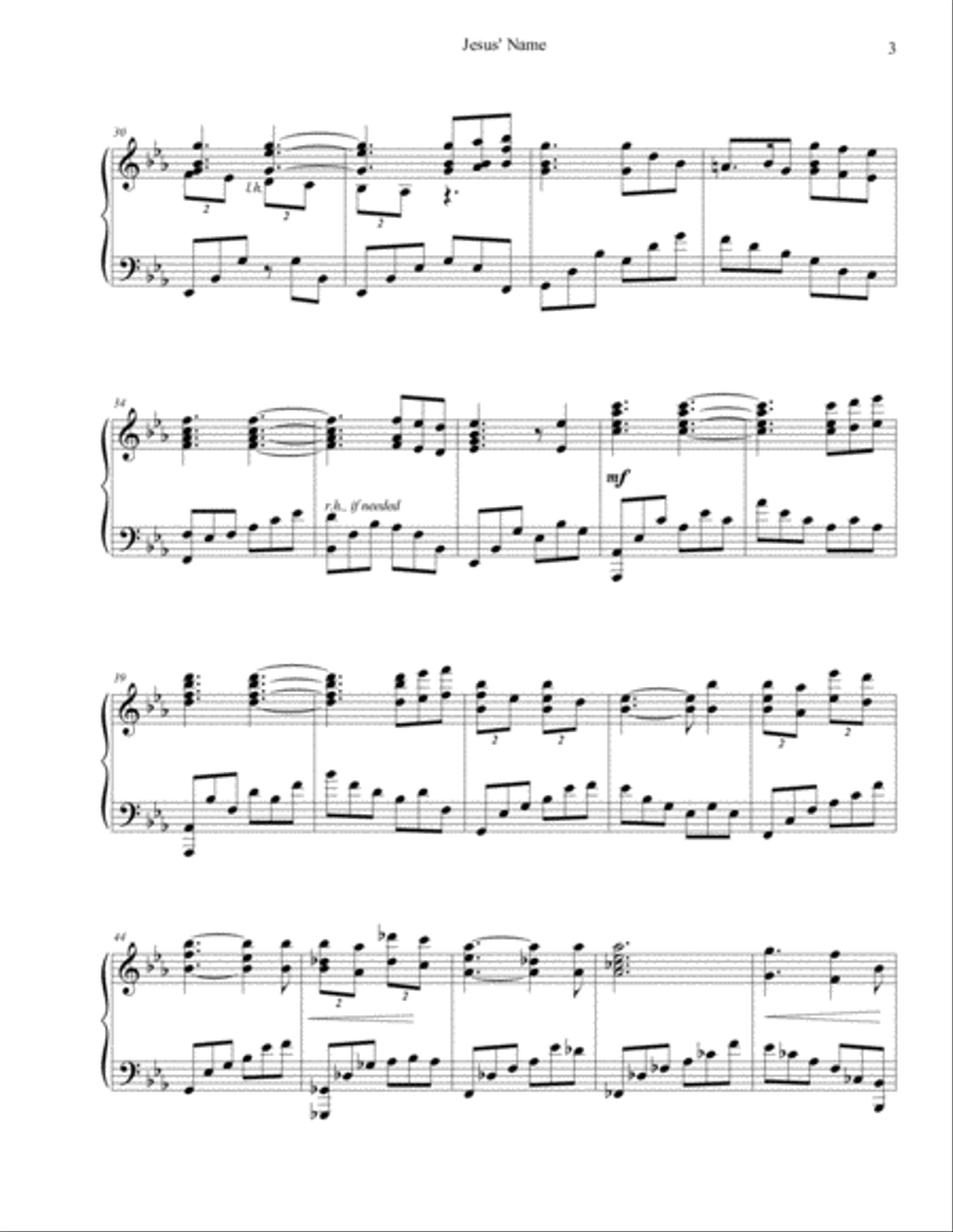 Jesus' Name Jesus' Name Small Ensemble scores gallery preview page 3