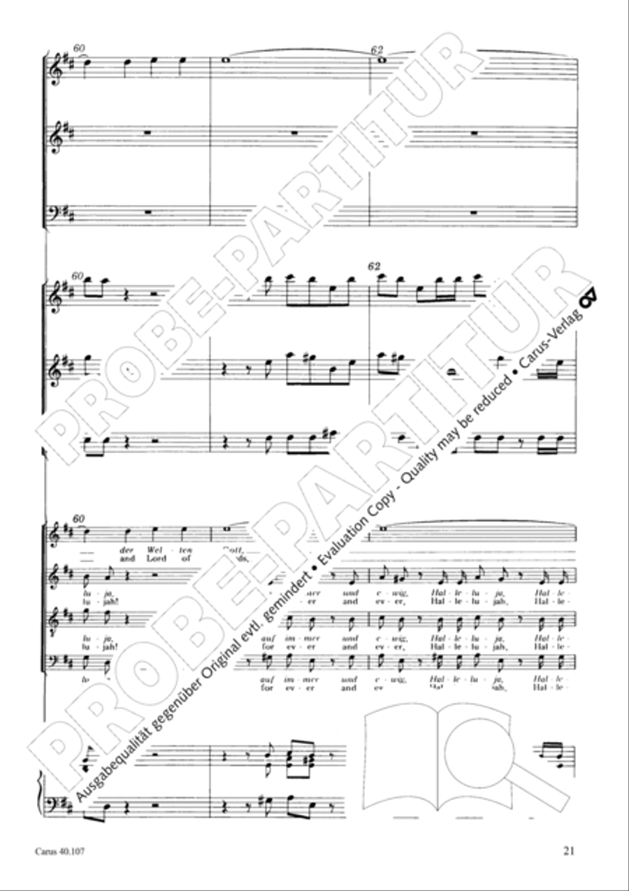 Halleluja (Jesus erschliesst uns die Schrift) 4-Part scores gallery preview page 22