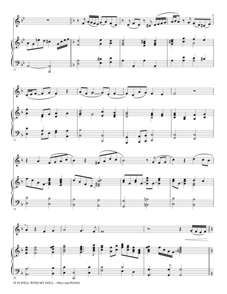 Gary Lanier: 3 BEAUTIFUL HYMNS, Set IV (Duets for Oboe & Piano) image number null