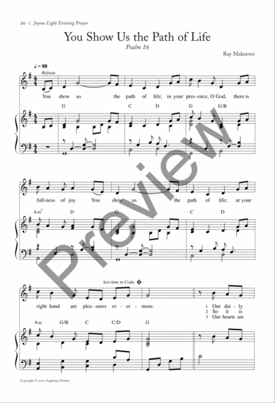 Joyous Light: Evening Prayer Choir scores gallery preview page 11