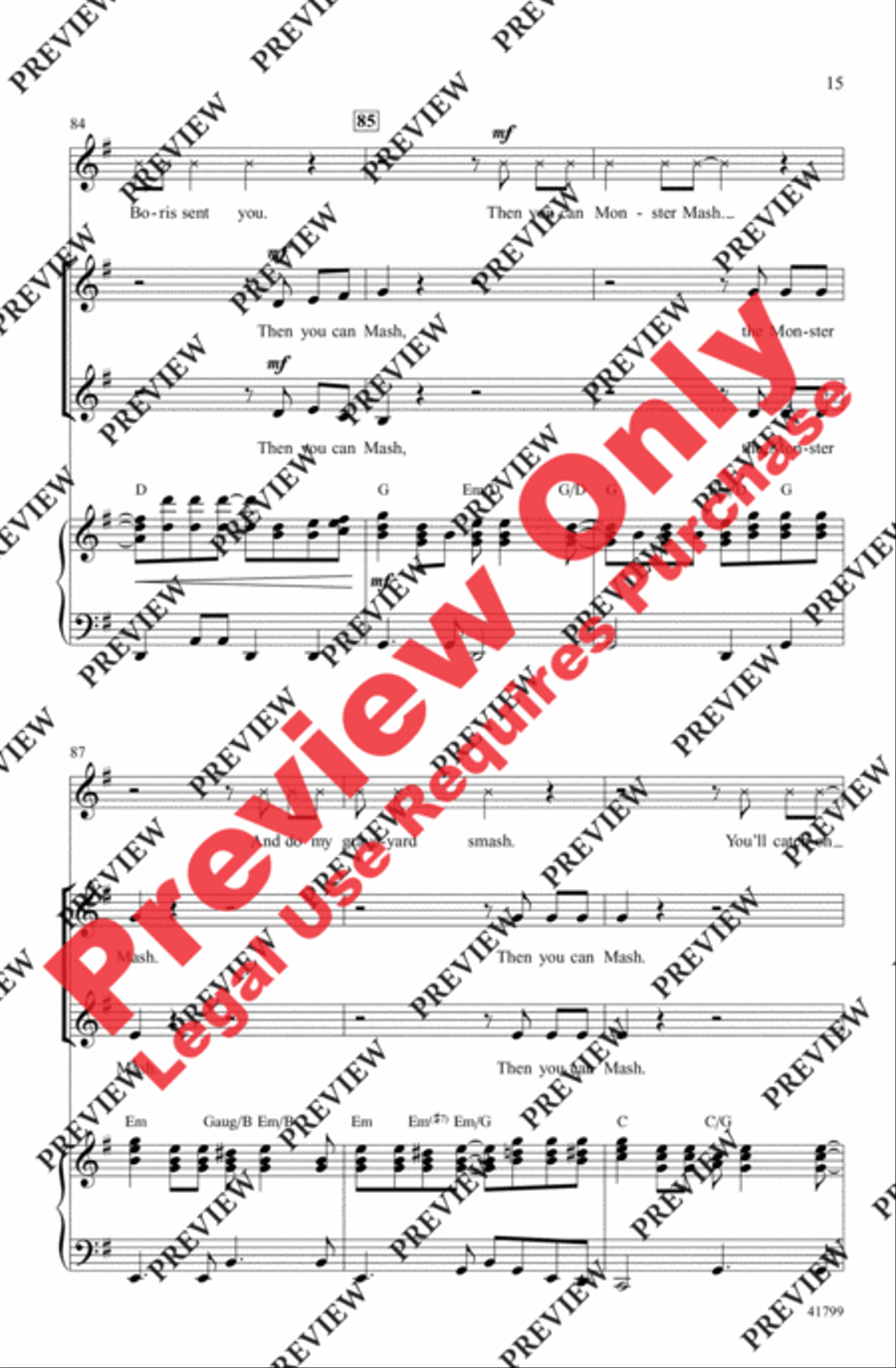 Monster Mash Monster Mash 2-Part scores gallery preview page 15
