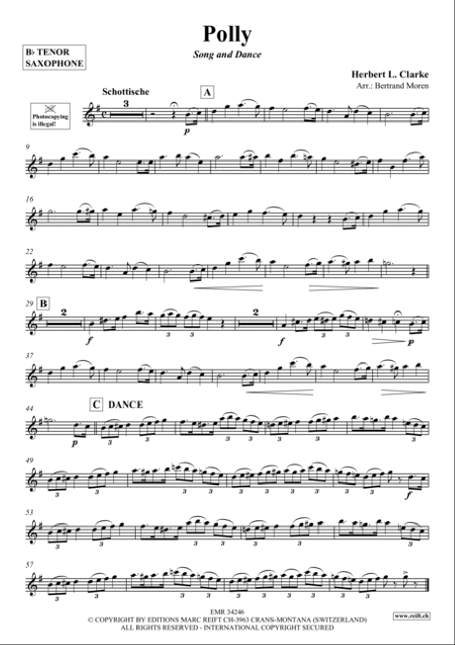 Polly Tenor Saxophone scores gallery preview page 2