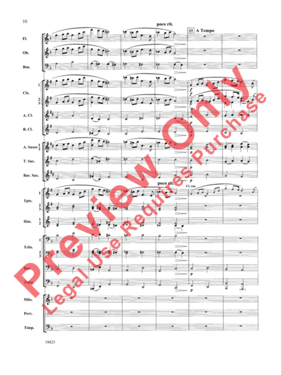 An Irish Ayre for Winds Concert Band scores gallery preview page 11