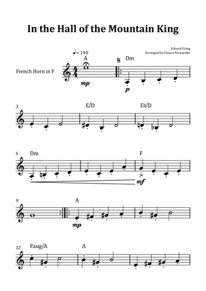 Book cover for In the Hall of the Mountain King - French Horn Solo with Chord Notation