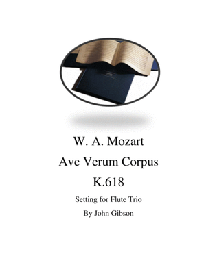 Book cover for Mozart - Ave Verum Corpus for Flute Trio