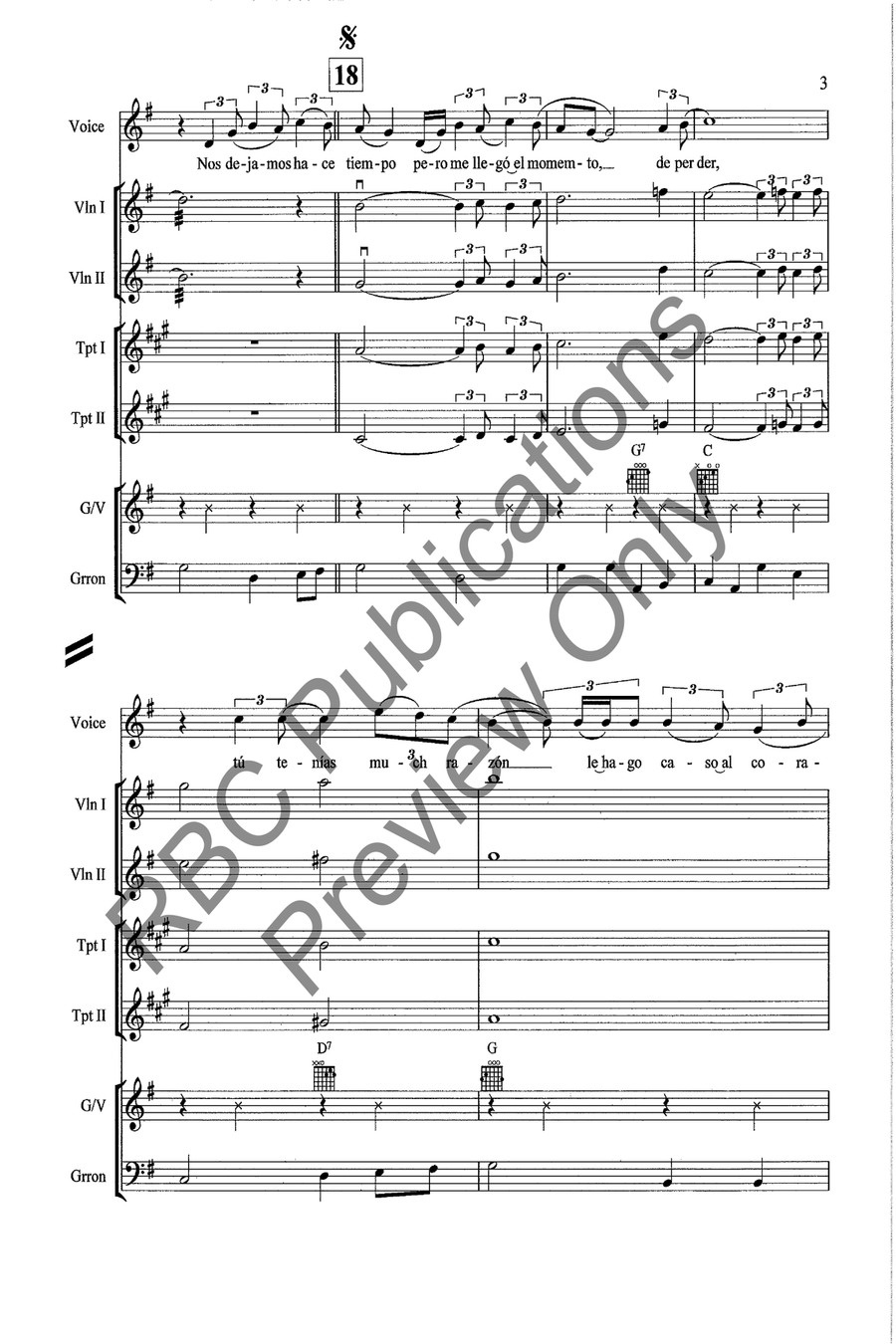 Volver, Volver Voice scores gallery preview page 5
