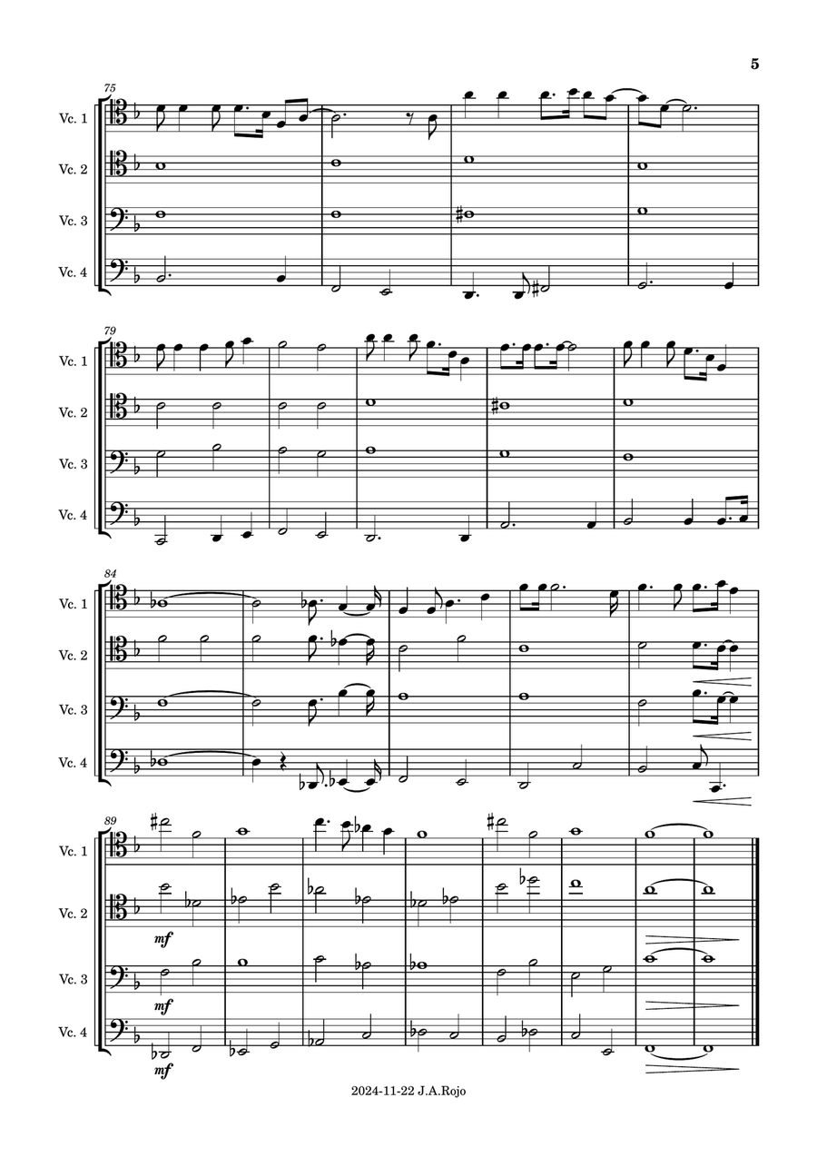 Goodbye Yellow Brick Road String Quartet scores gallery preview page 5