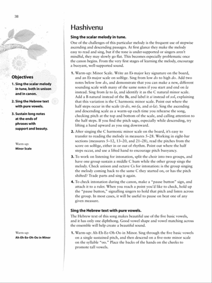 Harmony Handbook Unison Choir scores gallery preview page 5