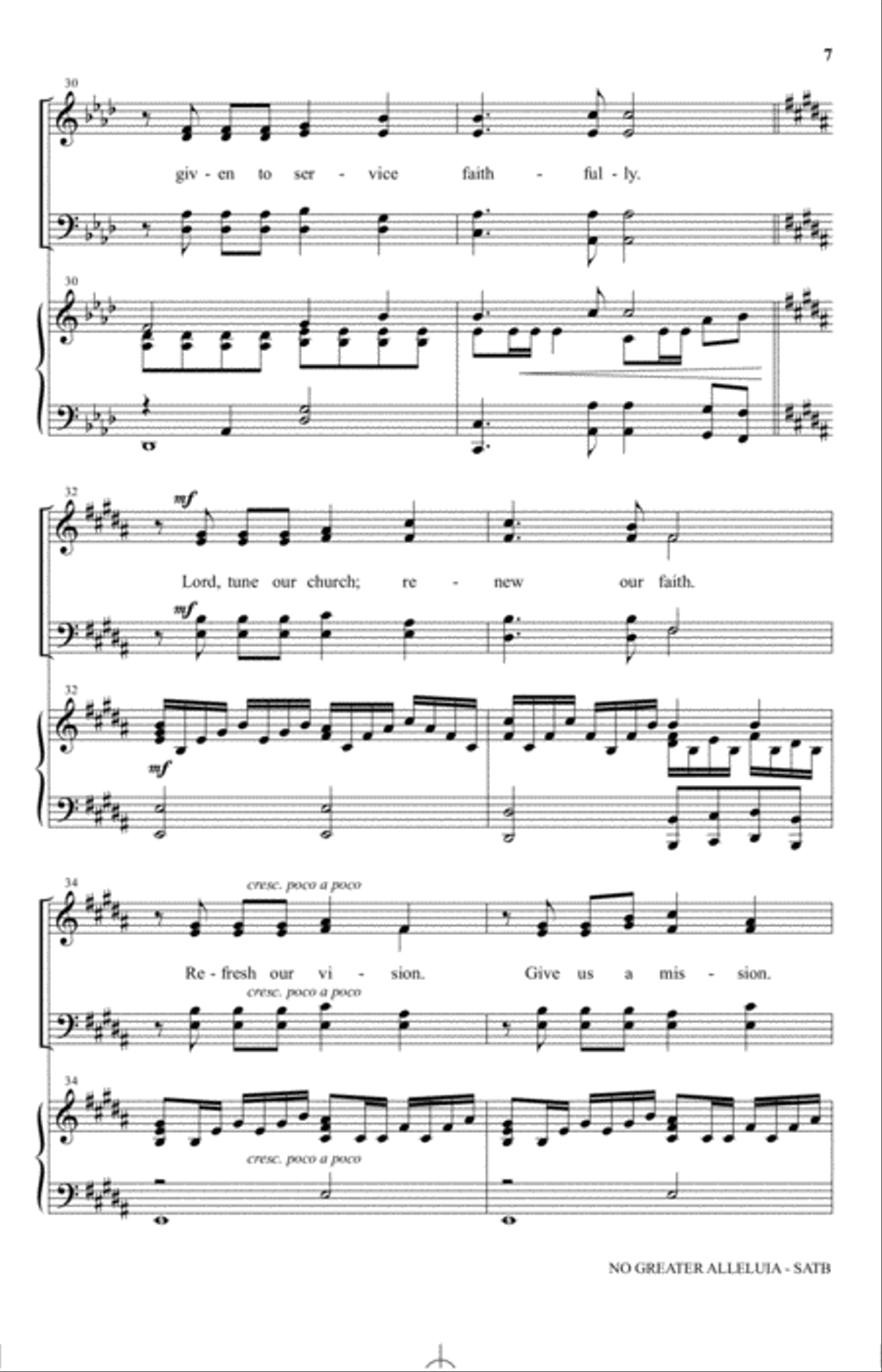 No Greater Alleluia No Greater Alleluia 4-Part scores gallery preview page 5