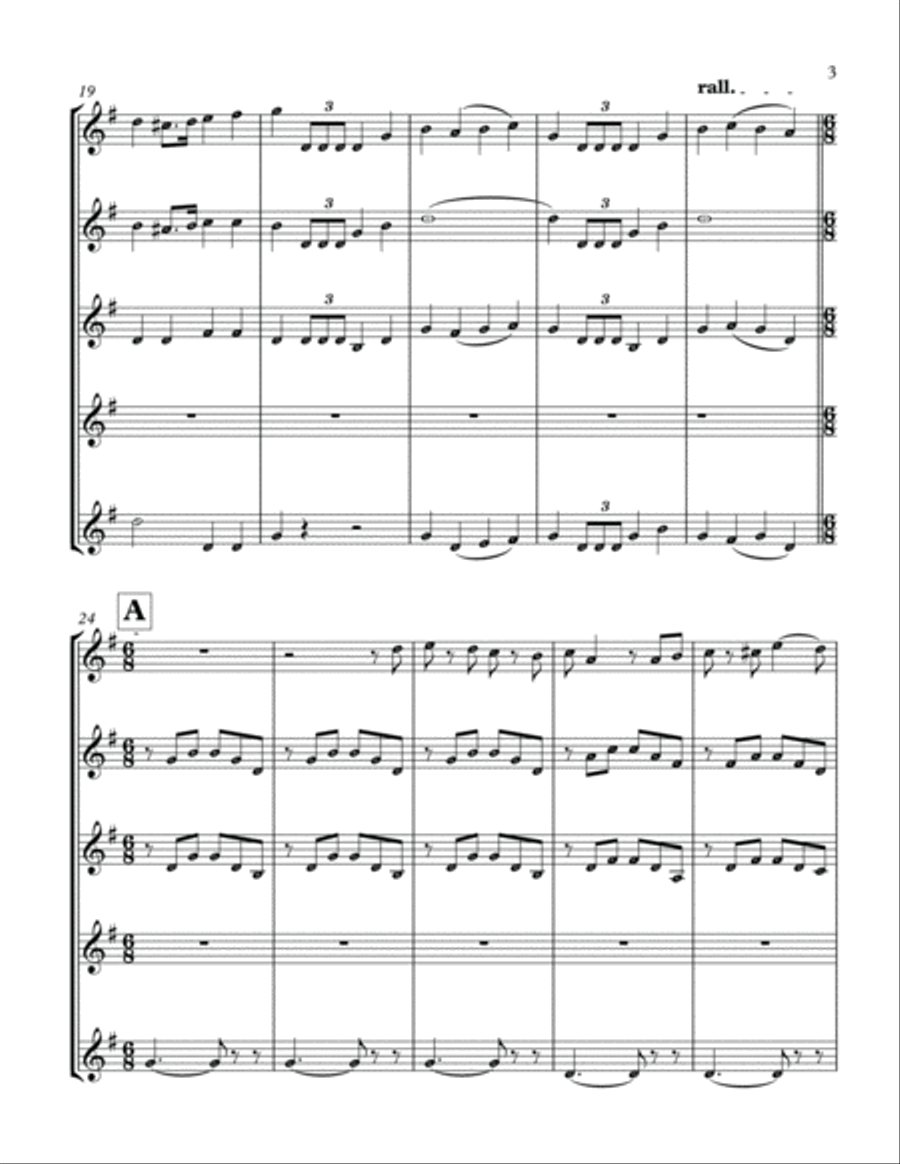 Paganini, Niccolò - Il carnevale di Venezia Small Ensemble scores gallery preview page 3