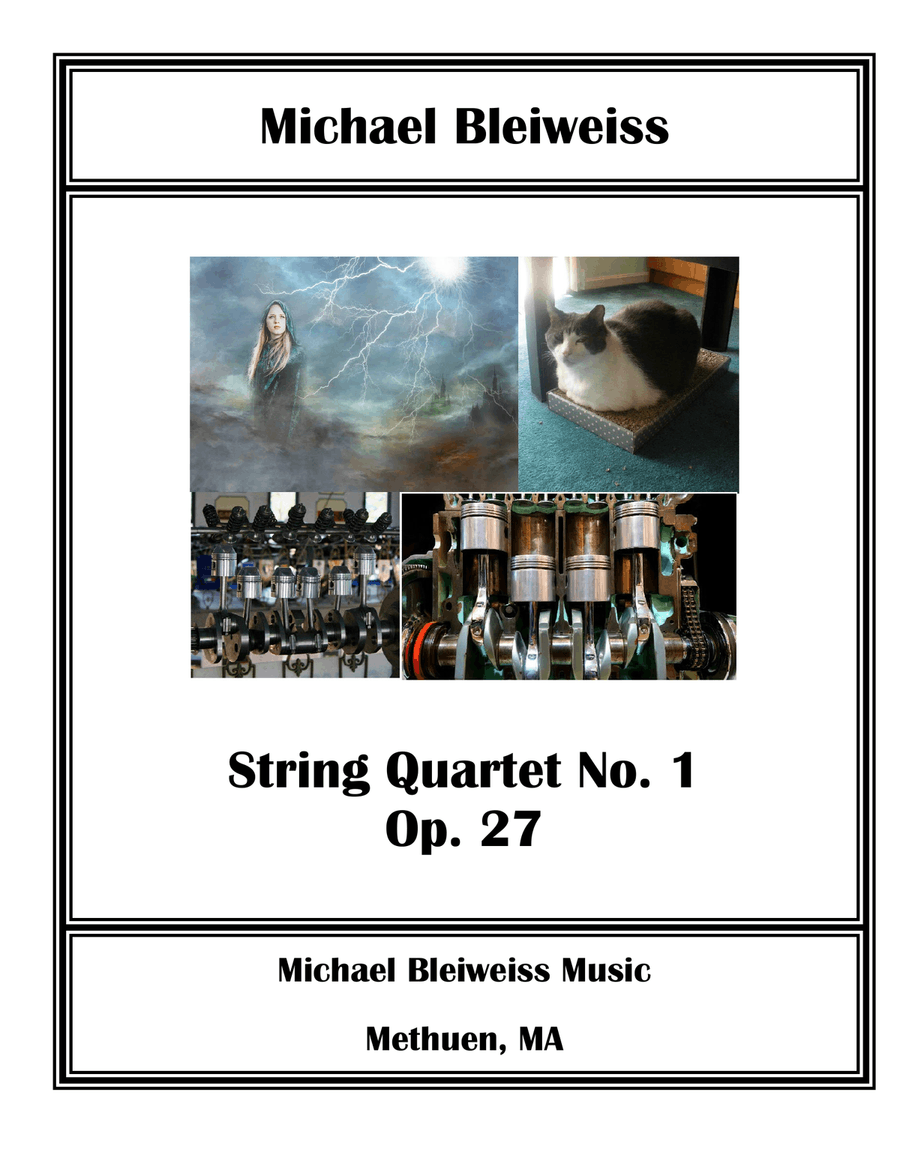 String Quartet No. 1 -- Score plus Parts String Quartet scores gallery preview page 1