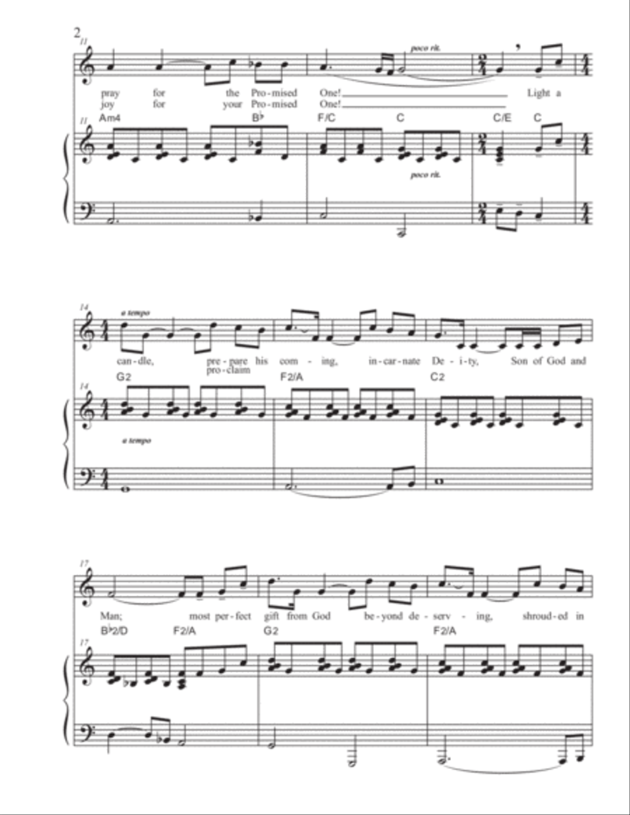 All Who Wait (Advent Candle Song) Voice scores gallery preview page 2