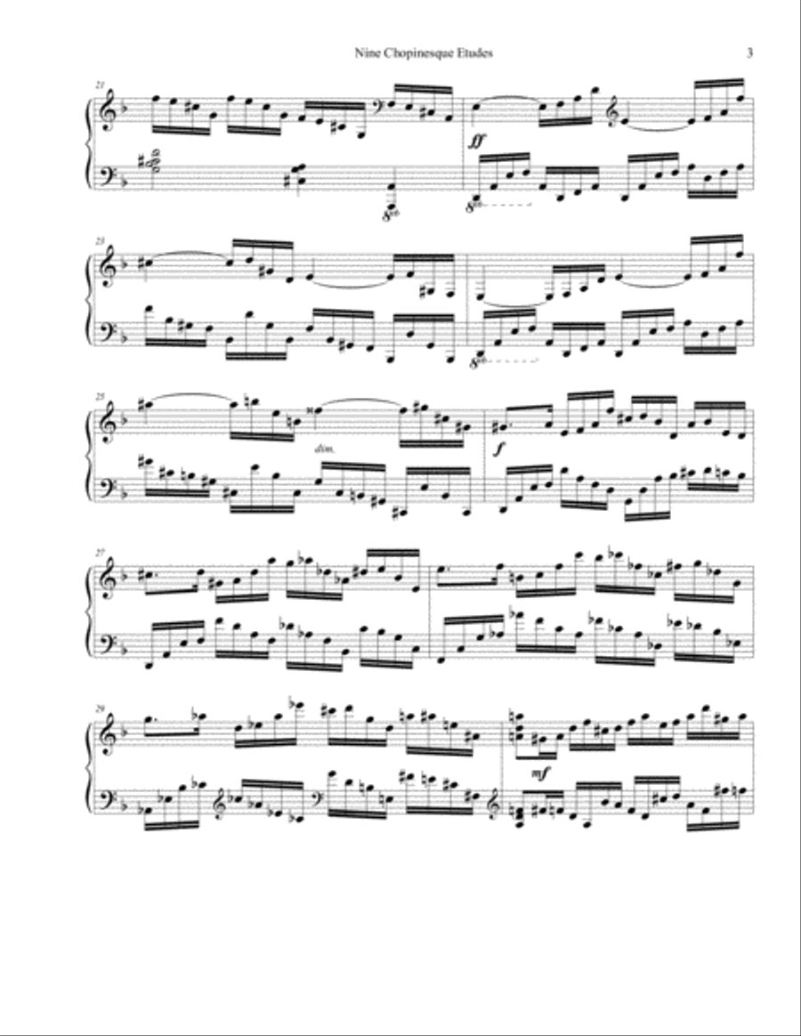 Chopinesque Etude No. 1