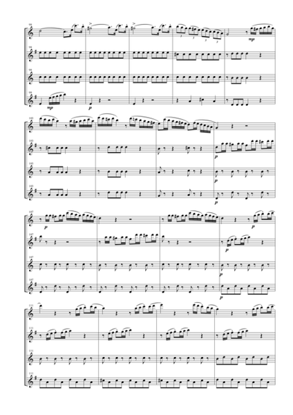 Overture from L'italiana in Algeri for Saxophone Quartet (SATB) image number null