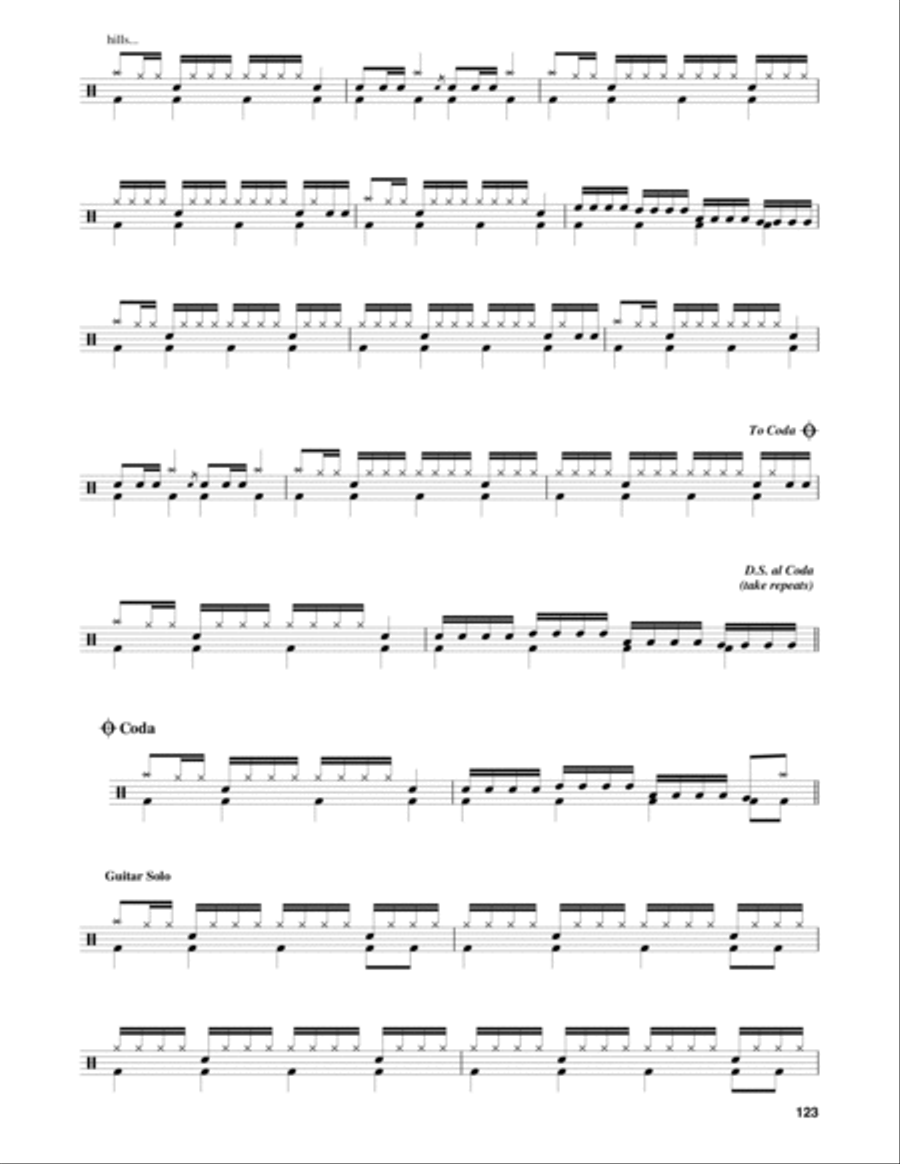 Run To The Hills Drum Set scores gallery preview page 2