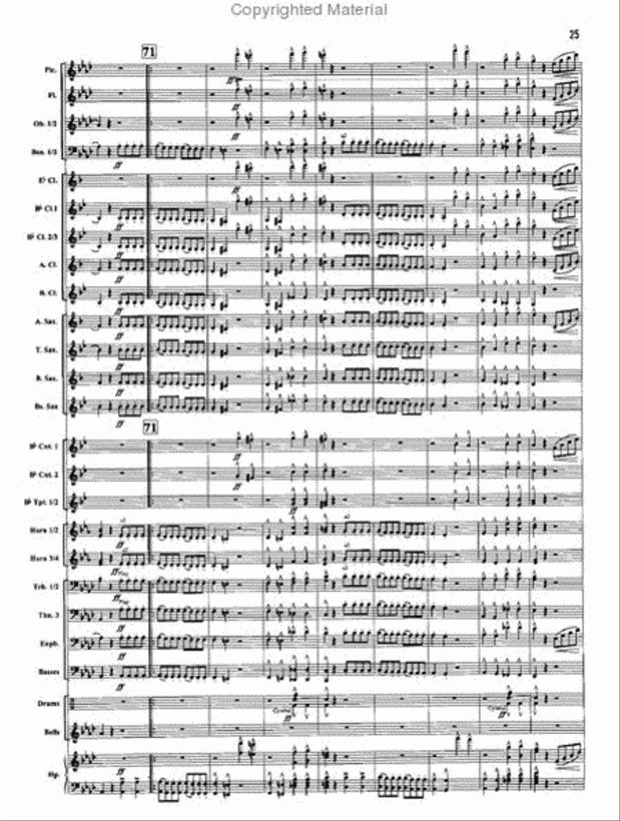 The Stars and Stripes Forever Concert Band scores gallery preview page 9