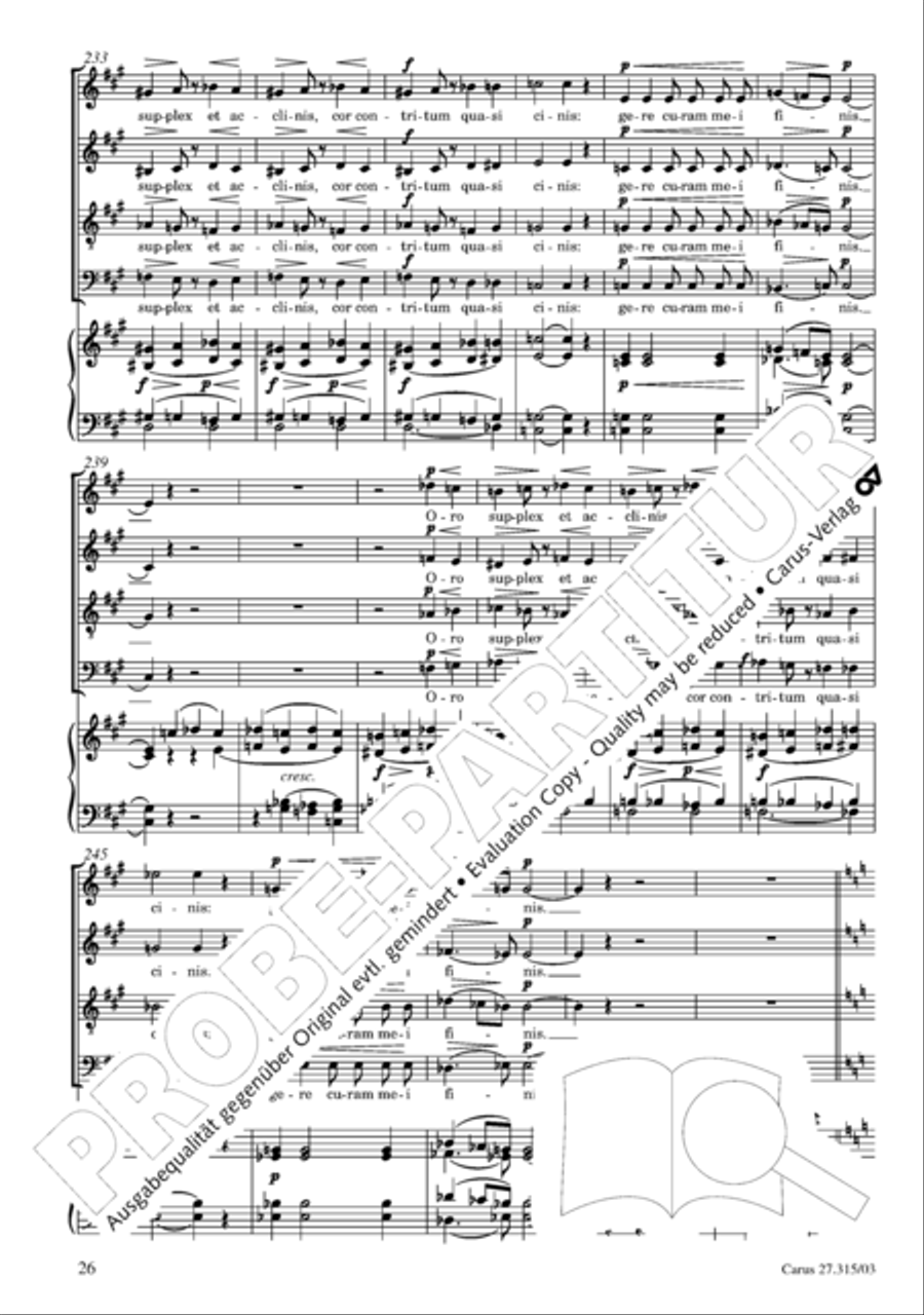 Requiem in C major 4-Part scores gallery preview page 27