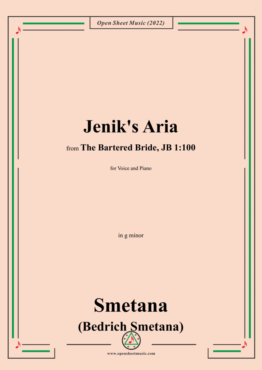 Smetana-Jenik's Aria,in g minor image number null