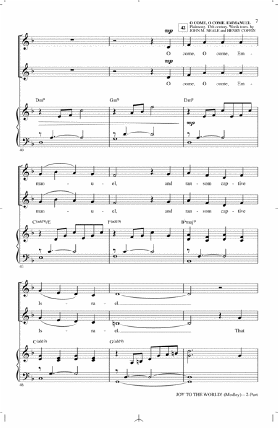 Joy To The World! (Medley) 2-Part scores gallery preview page 5