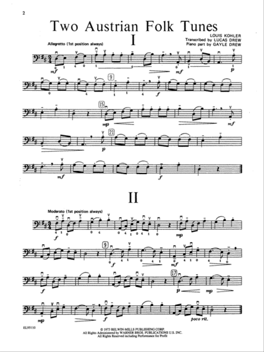 String Festival Solos, Volume 2 Double Bass scores gallery preview page 3