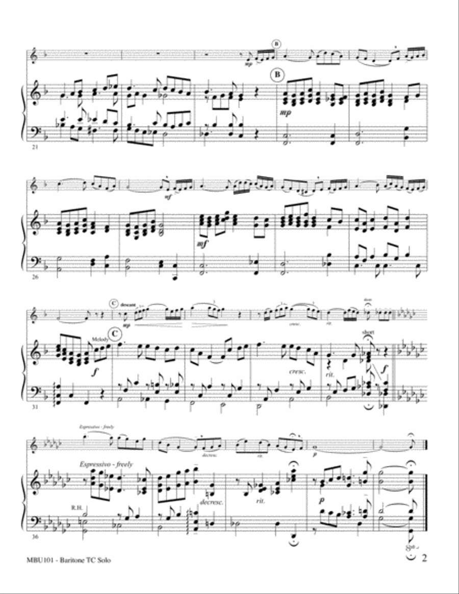 Londonderry Air Londonderry Air Baritone Horn TC scores gallery preview page 3