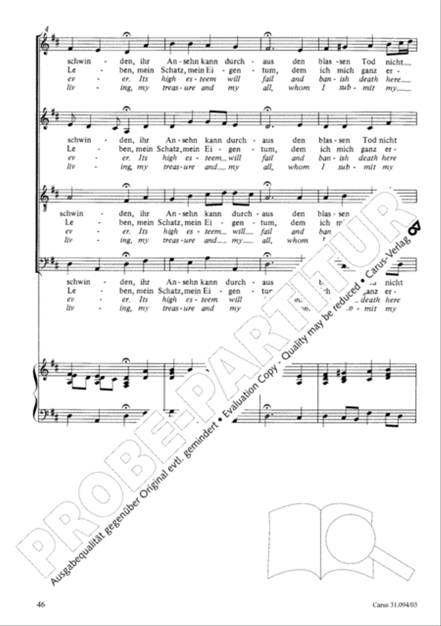 What has this world to give (Was frag ich nach der Welt) 4-Part scores gallery preview page 47