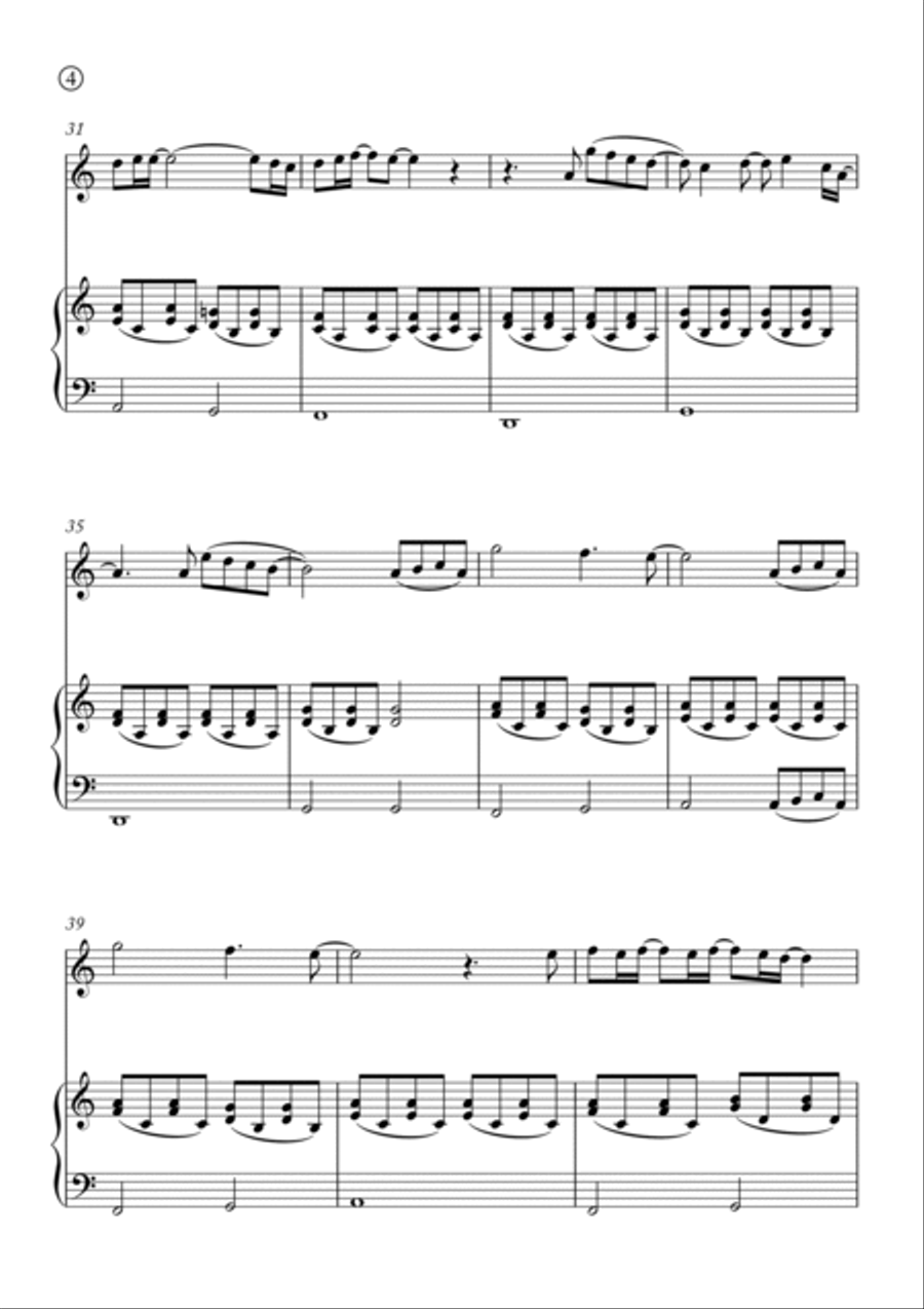 Talking To The Moon Violin Solo scores gallery preview page 4
