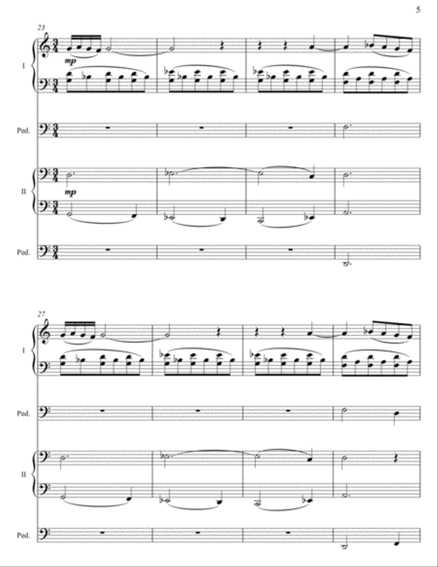 Azure Sunrise Organ Solo scores gallery preview page 5