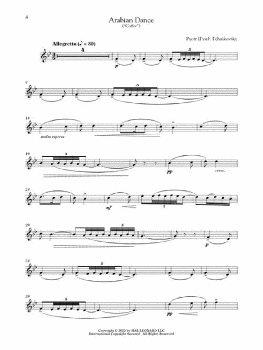 The Nutcracker for Classical Players Trumpet Solo scores gallery preview page 6